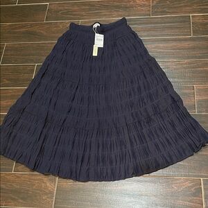 Max Studio Dark Blue A-Line Skirt